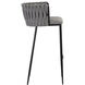 Sarai 37 inch Belfast Koala Grey Barstool